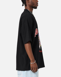 Ed Hardy Dagger Rhinestone Crop T-Shirt Black