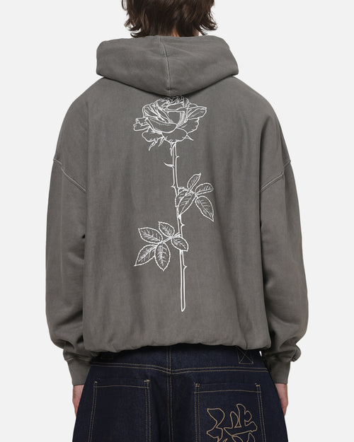 XXIII Rose Hoodie Washed Charcoal/White