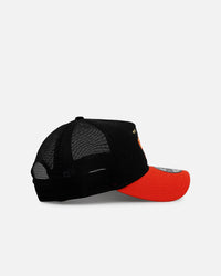 New Era Baltimore Orioles 'Washed Truckers' 9FORTY A-Frame Trucker Snapback Official Team Color