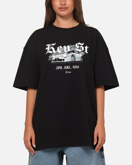 Key Street Lightning T-Shirt Black