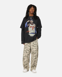 Mitchell & Ness New York Knicks Melo State Of Mind Long Sleeve T-Shirt Faded Black