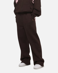 Ed Hardy Women's Distressed Trackpants Brown