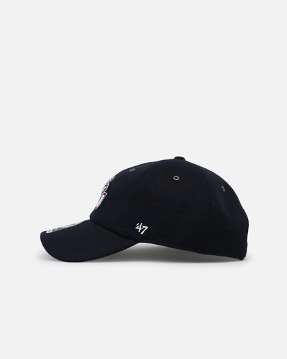 47 Brand Gonzaga Bulldogs Wooly Clean Up Strapback Navy
