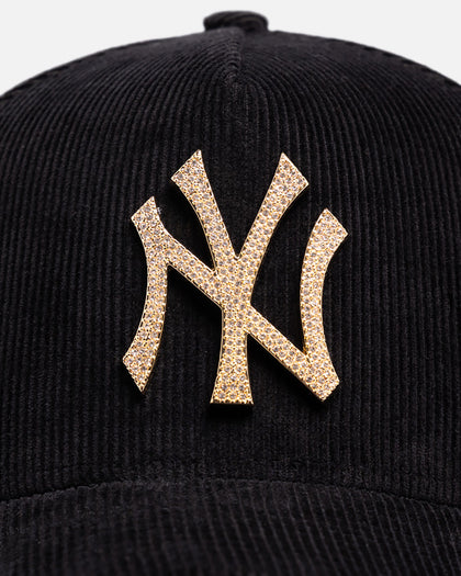 New Era New York Yankees 'Diamontee Cord' 9FORTY A-Frame Snapback Black Cord