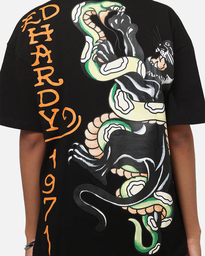 Ed Hardy Panther T-Shirt Black