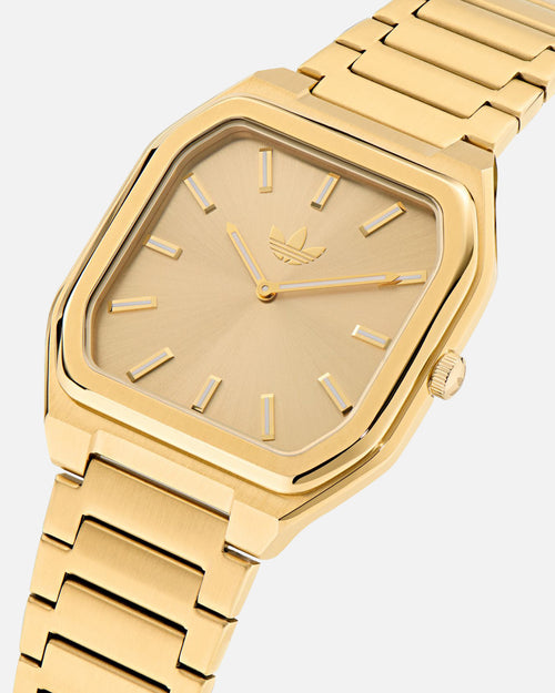 Adidas IP Gold SST Case Bracelet Watch Gold