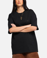 XXIII Distressed T-Shirt Black