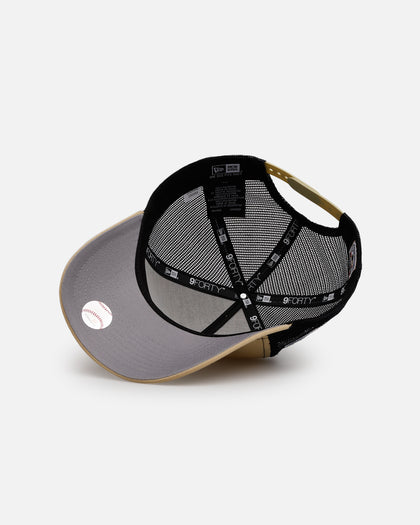 New Era New York Yankees 'Vintage Truckers' 9FORTY A-Frame Trucker Snapback Vegas Gold