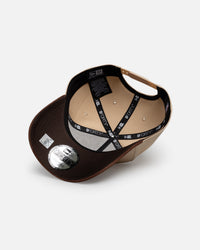 New Era Los Angeles Lakers 'Oat Walnut Suede' 9FORTY A-Frame Snapback Brown