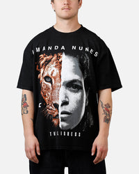 UFC By Culture Kings Amanda Nunes Legends T-Shirt Black Acidwash
