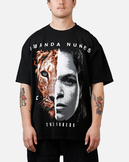 UFC By Culture Kings Amanda Nunes Legends T-Shirt Black Acidwash