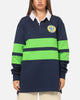 Bleacher Athletic Canberra Raiders NRL Legacy Rugby Polo Shirt Navy