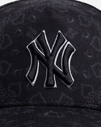New Era New York Yankees 'Black Tonal' 9FORTY A-Frame Snapback Black