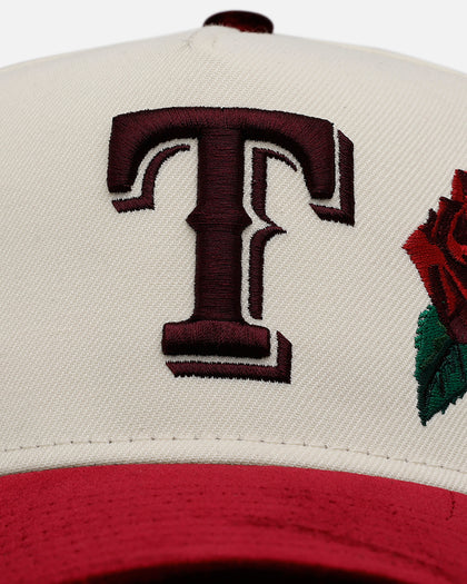 New Era Texas Rangers 'Velvet Roses' 9FORTY A-Frame Snapback Chrome
