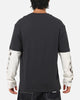 Mitchell & Ness X Mclaren Checkered Vintage Long Sleeve T-Shirt Black/Vintage White