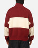 Carre Legacy Knitted Jumper Burgundy/Off White