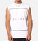 Saint Morta Division Oversized Muscle T-Shirt White/Black