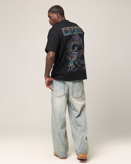 Saint Morta Year Of The Dragon Boxy T-Shirt Black/Iridescen