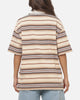 Vouseti Post Game Polo Shirt Latte Multi Stripe