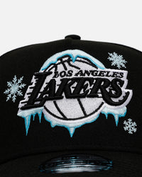New Era Los Angeles Lakers 'Cold As Ice' 9FORTY A-Frame Snapback Black