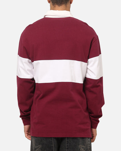 Mitchell & Ness Queensland Maroons Panelled Rugby Shirt Maroon
