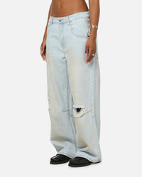 Saint Morta Amplus Distressed Jeans Light Dirty Denim