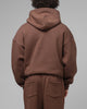 Loiter Hybrid Premium Hoodie Brown/Pink