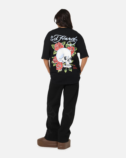 Ed Hardy Death & Bloom T-Shirt Black