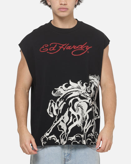 Ed Hardy Stallion Muscle T-Shirt Black