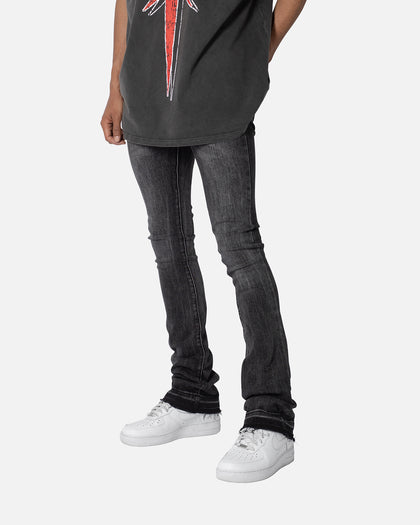 MNML X514 Skinny Stacked Denim Jeans Washed Black