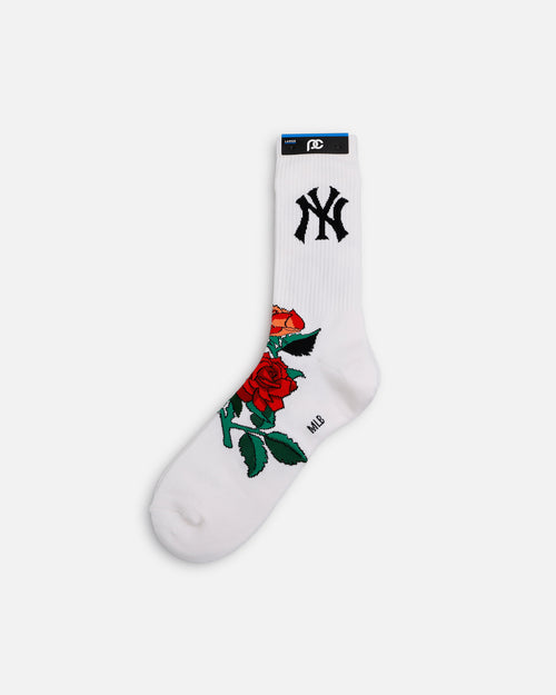 Pro Compression New York Yankees Rose Crew Sock White