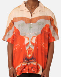 Market Entertaining Short Sleeve Button Up Shirt Multi