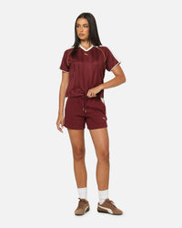 Puma Women's T7 Pintuck Shorts Ruby