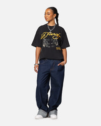 Ed Hardy Pypu Panther T-Shirt Black Acidwash