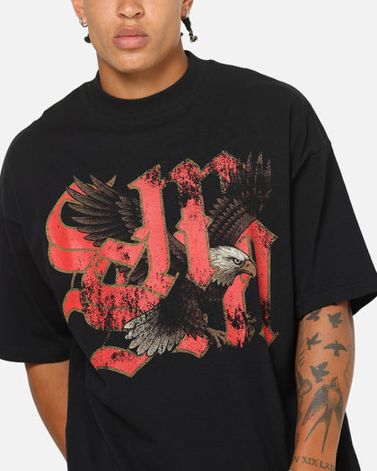 Saint Morta Highway Mock Neck T-Shirt Black