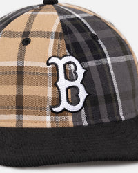 New Era Boston Red Sox 'Multi Panel Plaid' 9FIFTY High Crown Strapback Plaid