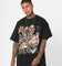 Mitchell & Ness Seattle Supersonics Gary Payton and Shawn Kemp Caricature T-Shirt Faded Black