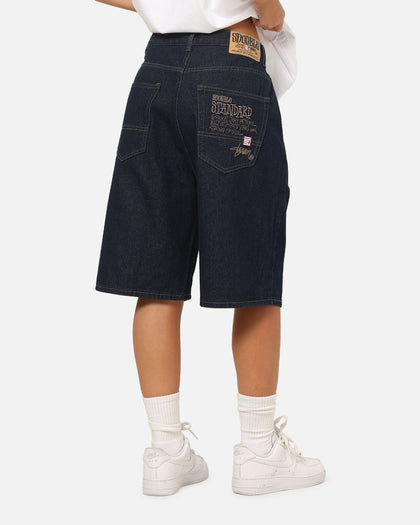 S Double EMB 5 Pocket Shorts One Rinse