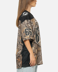 Majestic Athletic Miami Dolphins Mesh Oversized T-Shirt Khaki Forest Camo