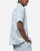 XXIII Denim Jacquard Button Up Shirt Pacific Blue