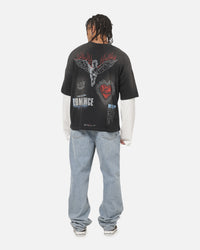 Represent Heavier Than The Heavens Long Sleeve T-Shirt Washed Black