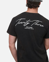 XXIII Script T-Shirt Black/White