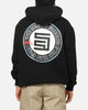S Double Roots Dot Hoodie Black