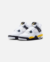 Jordan Kids' Air Jordan 4 Retro "Tour Yellow" (GS) White/Tour Yellow-White