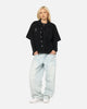 Saint Morta Fray Contrast Button Up Shirt Contrast Black
