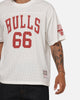 Mitchell & Ness Chicago Bulls Open Mesh T-Shirt Cream