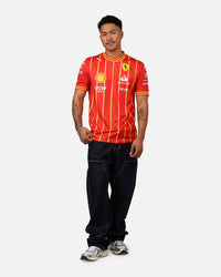 Puma X Scuderia Ferrari Carlos Sainz Jr Team Soccer Jersey Burnt Red
