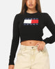 Tommy Jeans Women's TJW Sparkle Flag Sweater Black