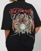 Ed Hardy Bloom T-Shirt Black