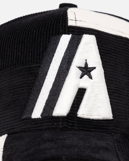 New Era Houston Astros 'Patchwork Corduroy' 9FORTY A-Frame Snapback Black/Cream
